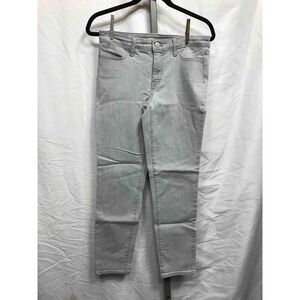 Talbots Flawless Slim Ankle Jeans Light Gray Women's Size 2